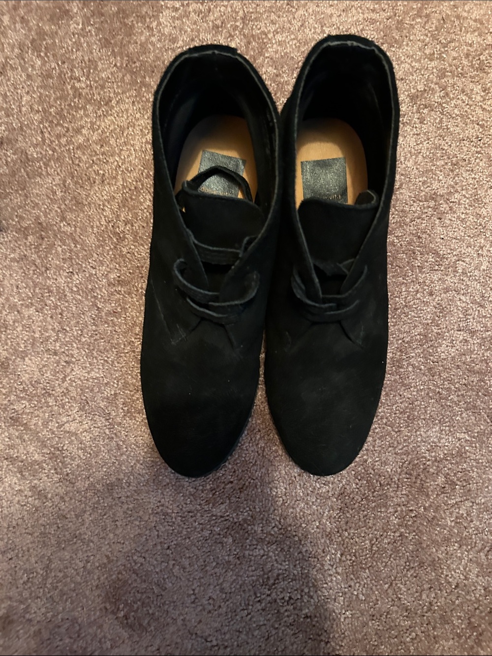 Dolce Vita Black Suede Women's Chukka Boots